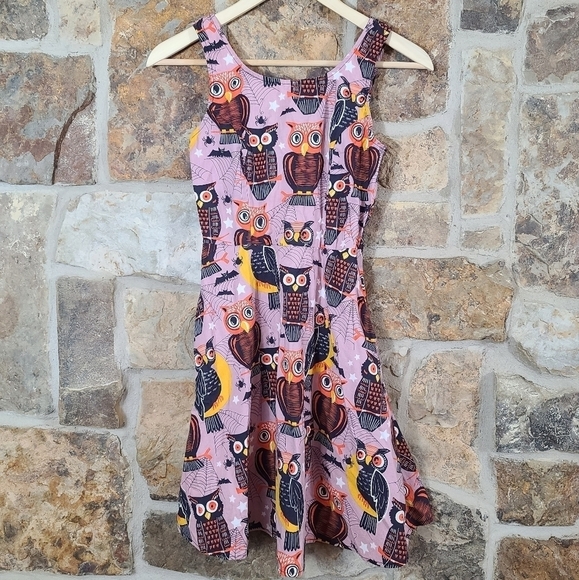DOLLZ & Dames XS Halloween Fall Owl Spider Web Dress - Picture 2 of 8